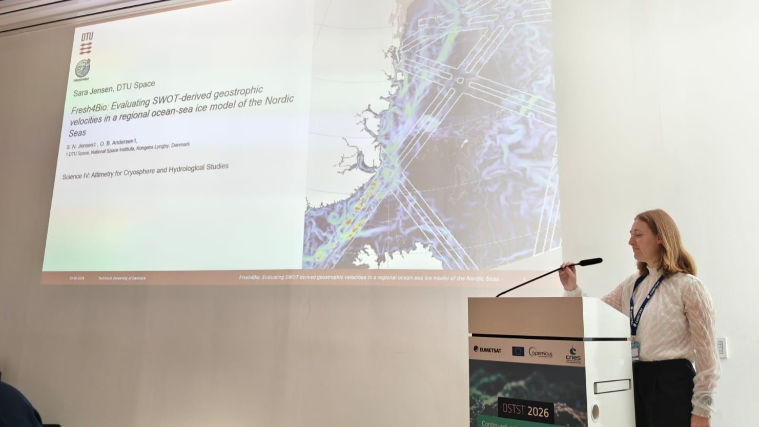 Presentation by Sara at OSTST 2026